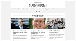Desktop Screenshot of mediengruppe-mainpost.de