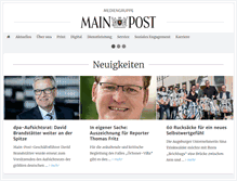 Tablet Screenshot of mediengruppe-mainpost.de